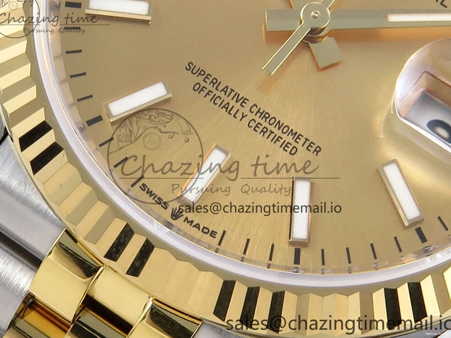 1225 Resilient DateJust 36 126233 EWEF Best Edition YG Stick Dial on SS YG Jubilee Bracelet A 624